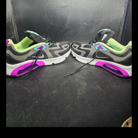 Nike Boys Black and Purple Sneakers - Picture 2 of 7